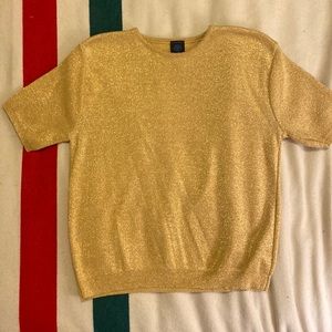 Vintage gold sparkle sweater